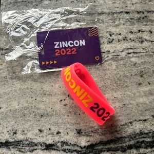 2022 ZINCON Zumba Convention Zumba Instructor Convention bracelet and Name tag